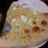 White Pizza · Aglio e olio sauce, ricotta cheese and mozzarella.
