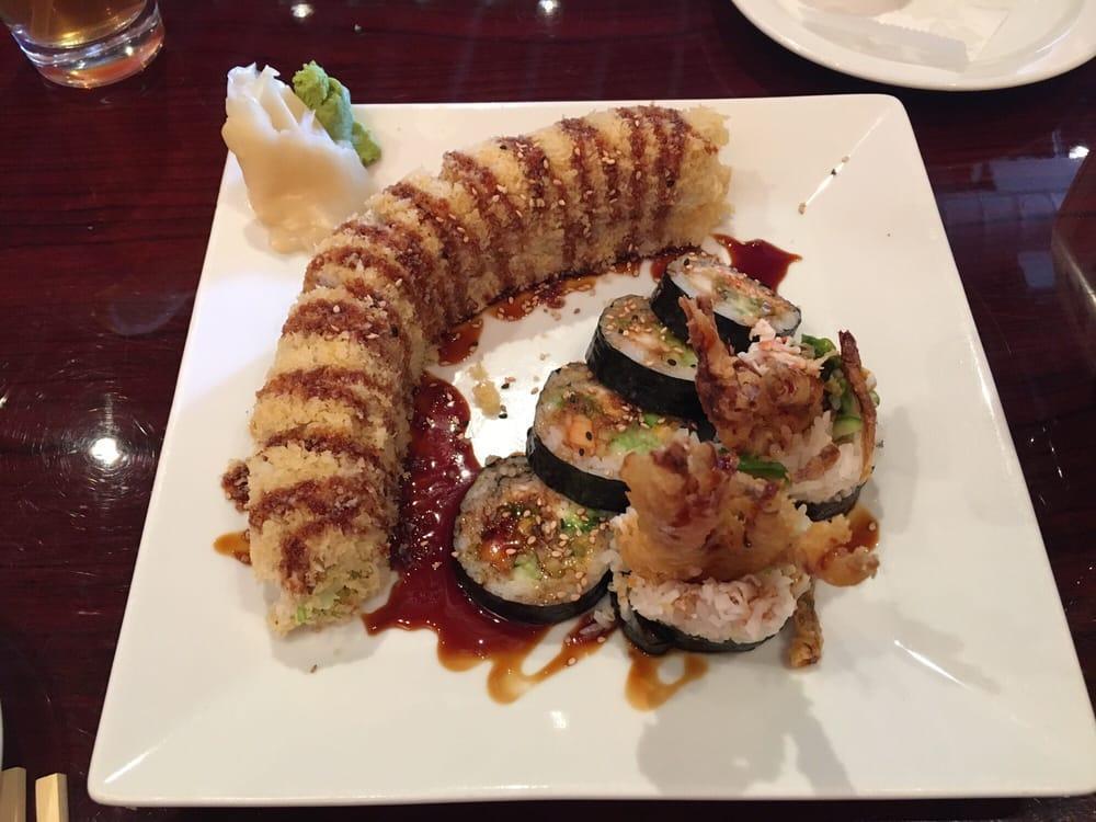 Spider Roll · Soft shell crab, fish eggs, crab mix, cucumber, and avocado.