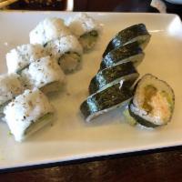 New Mexico Roll · Green Chile, crab, avocado, cucumber and fish eggs.