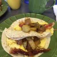 Potato, Bacon and Eggs Taco · 