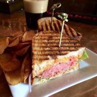 Roast Beef Sandwich · Chipotle aioli, butter lettuce, tomato, caramelized fennel and smoked maple cheddar and serv...