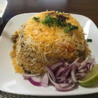 Vegetable Biryani · An Indian dish made to be thoroughly enjoyed by anyone who eats it. Made with the best basma...