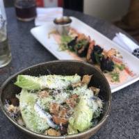 Caesar Salad · Grilled chicken, lettuce, parmesan, croutons & house made caesar dressing. *dressing contain...