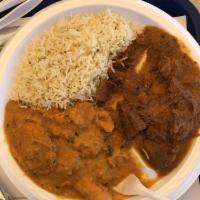 Chicken Tikka Masala · Boneless piece of chicken breast, tandoori in a clay oven and then blended in our curry sauc...