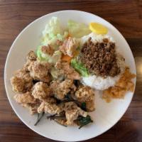 Taiwanese Popcorn Chicken with Fried Basil · 