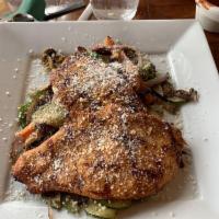 Grilled Chicken · Mushrooms, zucchini, broccoli, mixed bell peppers, and red onion sauteed in extra virgin oli...