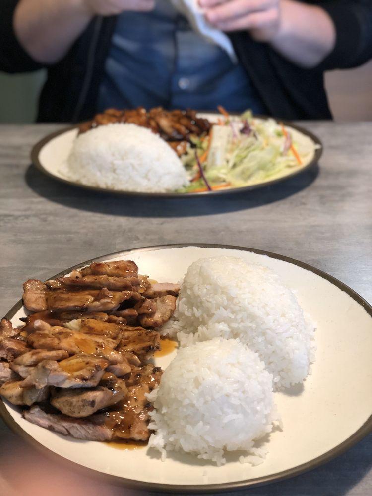 Chicken Teriyaki · Delicious Chicken Teriyaki served with steamed rice, salad. and sauce.