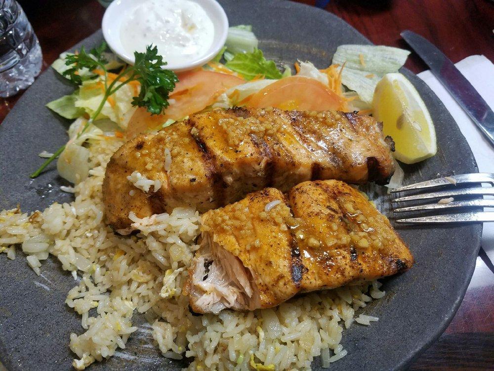 Grilled Salmon Teriyaki · 