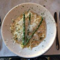 Alfredo · Wonderful white sauce enhanced lightly ricotta and garnished with asparagus. Sauce of choice...