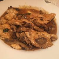 Chicken Marsala · Sauteed in butter, Marsala wine and fresh mushrooms.