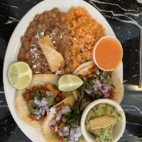 Street Tacos · Top rated street tacos topped with fresh cilantro and onions with the meat of your choice as...