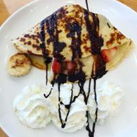 Combo Crepe · Nutella, banana and strawberries.