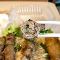(grilled Beef & Imperial Roll Vermicelli) Bun Cha Gio Bo Nuong · 