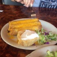 Flautas · 3 rolled tacos topped with melted cheese. Add guacamole or sour cream for an additional char...