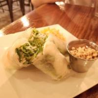 Spring Roll · Rice noodle, lettuce, cilantro, bean sprout and fried shallot wrap in rice paper served with...