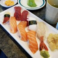 Sashimi · Tuna, Yellowtail, Salmon, Mackerel, Bronzini and  Octopus