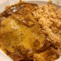 Chicken Enchilada Plate · 