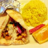 Chicken Shawarma Wrap Lunch · 