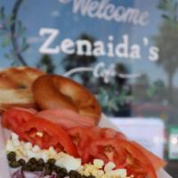 Smoked Salmon Plate · Smoked salmon, toasted bagel, cream cheese, tomatoes, red onion, capers, chopped hard egg an...