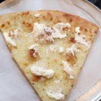 White Pizza · Garlic infused olive oil, mozzarella, and ricotta.
