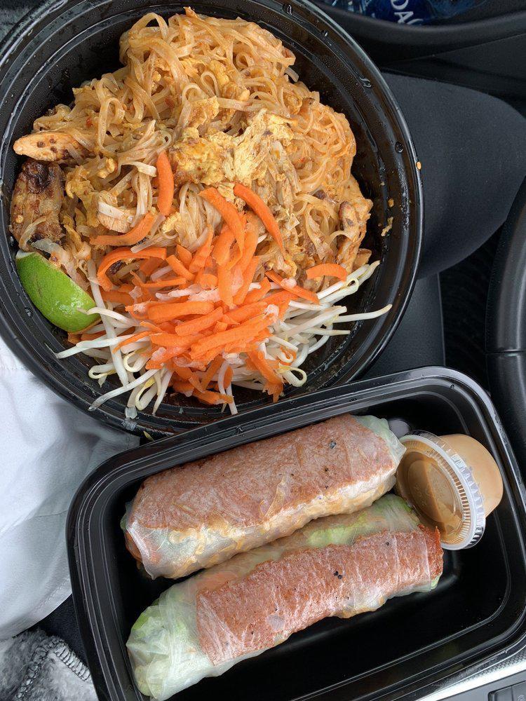Nem Roll · 2pc per order. pork sausage. Chilled rice paper rolled with a combination of fresh green leaf lettuce, pickled carrots and daikon, crispy eggroll skin. Served with side of peanut sauce.Can be made gluten free, ask for no crispies.