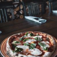 Margaret Pizza · San Marzano, fresh mozzarella and basil.