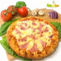 Hawaiian Pizza · Ham and pineapple. Includes extra cheese.