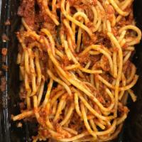 Spaghetti · Long thing pasta. 