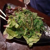 Seaweed Salad · Spring mix topped with seaweed and wasabi ponzu dressing.