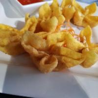 Lobster Rangoon · Cream cheese, onion and lobster filling in fried wonton shell.