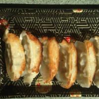 6 Piece Pork Gyoza · Steamed or pan fried pork dumpling.