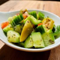 Cucumber Salad · cucumber, tomato, red onion, mint