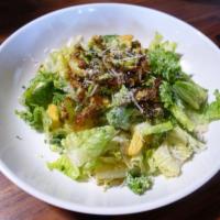 Romaine & Blistered Brussels Sprouts Caesar Salad · 