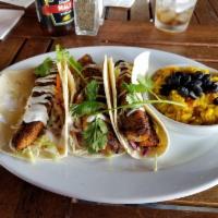 Baja Fish Tacos Plate · 