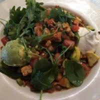Fajita Bowl · Grilled veggies and onions, organic rice, organic beans, guacamole, sour cream, pico de gall...