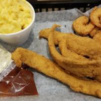 Catfish Basket · Select between our lunch and dinner portions. Catfish baskets are served with our signature ...