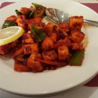 Paneer 65 · Homemade cheese fried and tossed with herbs and spices.
