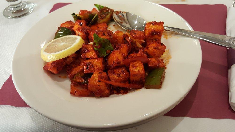 Paneer 65 · Homemade cheese fried and tossed with herbs and spices.