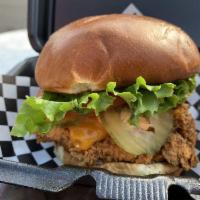 Sriracha Chicken Sandwich · Our delicious tender chicken soaked in buttermilk and tossed in our famous rosemary seasonin...
