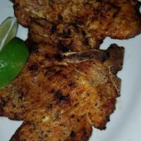 Chuleta a La Parilla - Grilled Pork Chops · 