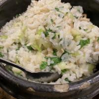 Vegetable and Salted Pork Rice · 