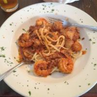 Shrimp and Scallops Fra Diavolo · Basil and garlic with a spicy marinara sauce. 