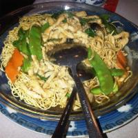 Seafood Pan Fried Noodles · 