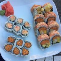 6 Piece Spicy Crab Roll with Cucumber · 
