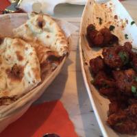Gobi Manchurian · Cauliflower marinated in spiced corn flour batter, deep-fried and tossed with spices and hot...