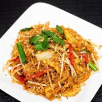 Pad Thai Noodles · Thai style stir fry. (Spicy)