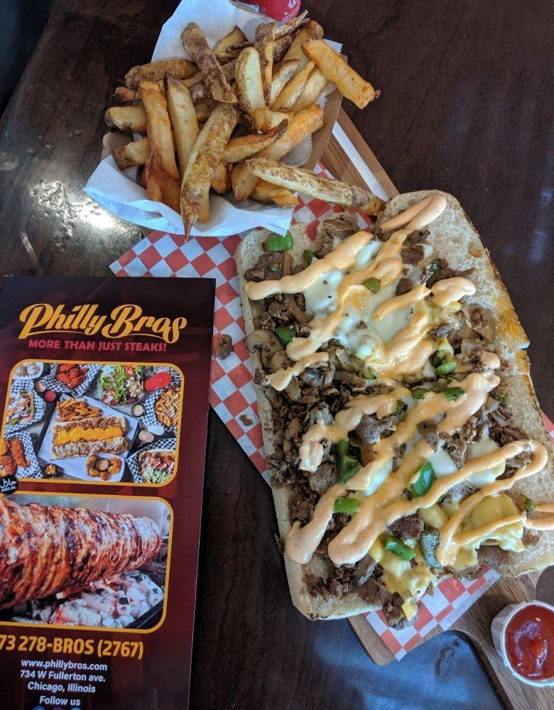 Philly Bros · Halal · Cheesesteaks · Chicken Wings