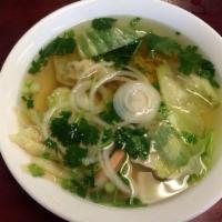 Wonton Soup with Chiken Broth · 