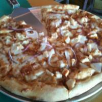BBQ Chicken Pizza · Red onions, BBQ sauce and chicken. Dough made fresh daily with just a pinch of garlic, dill,...