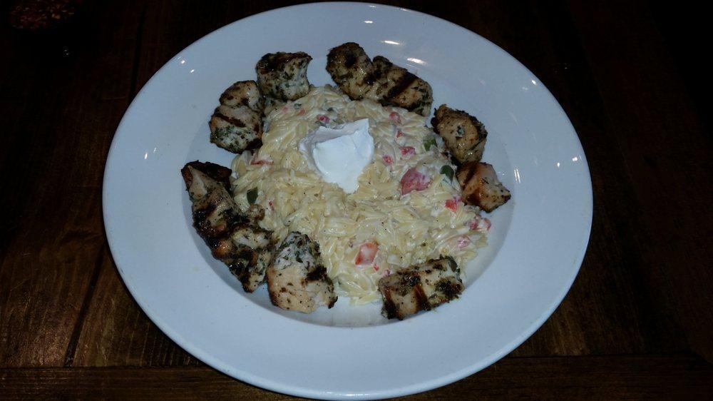 Lemon Chicken Orzo · Grilled chicken breast marinated in our Opa! lemon vinaigrette.  Served over orzo with fresh herbs, and tossed in a lemon and honey yogurt sauce.